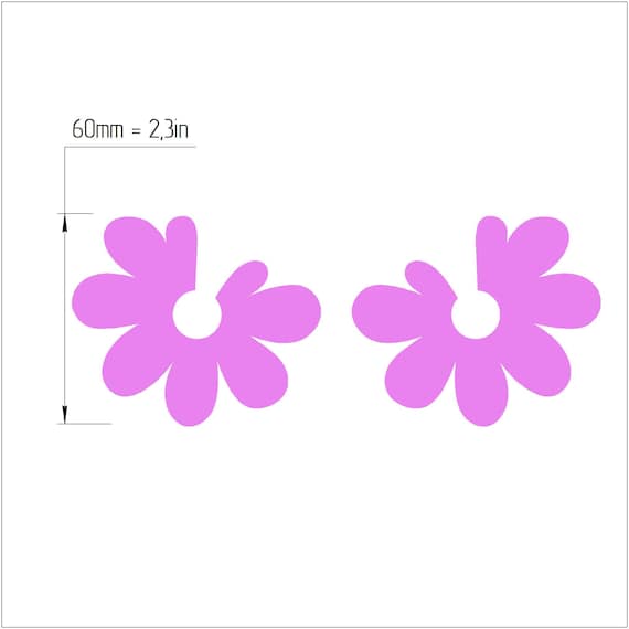2 pcs set Earrings Polymer clay 3D cutters Geometry Jewelry shape cutter