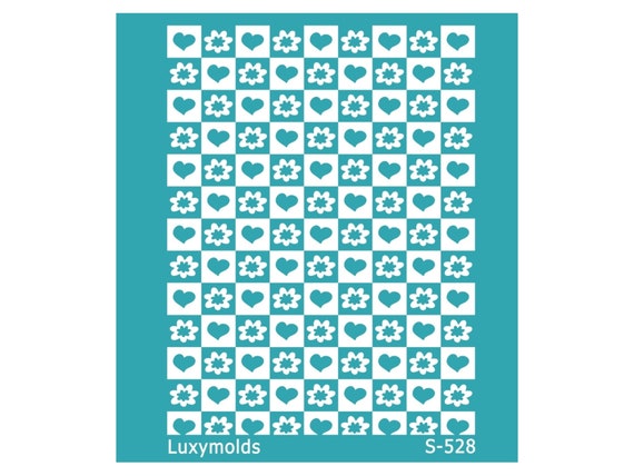 Silk screen stencil for polymer clay "Luxymolds" S-528