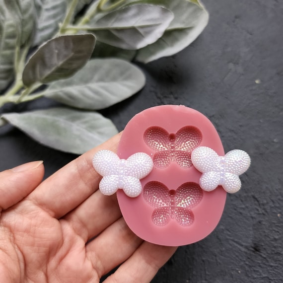 Silicone earrings mold / Silicone epoxy mold / Silicone stud earring moulds / Silicone UV resin molds / Butterfly jewelry mold / Clay tool