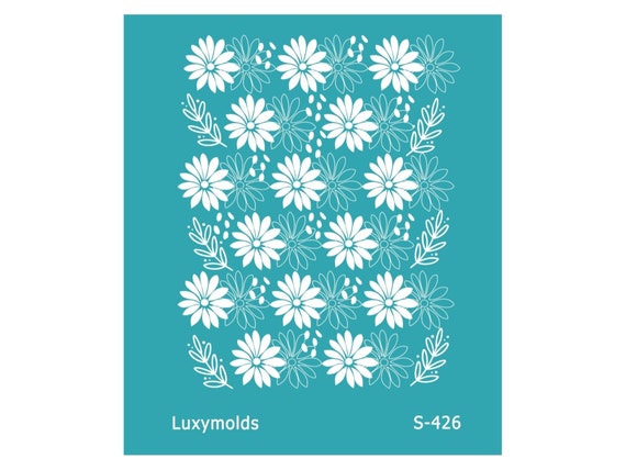 Silk screen stencil for polymer clay "Luxymolds" "Halloween" S-426