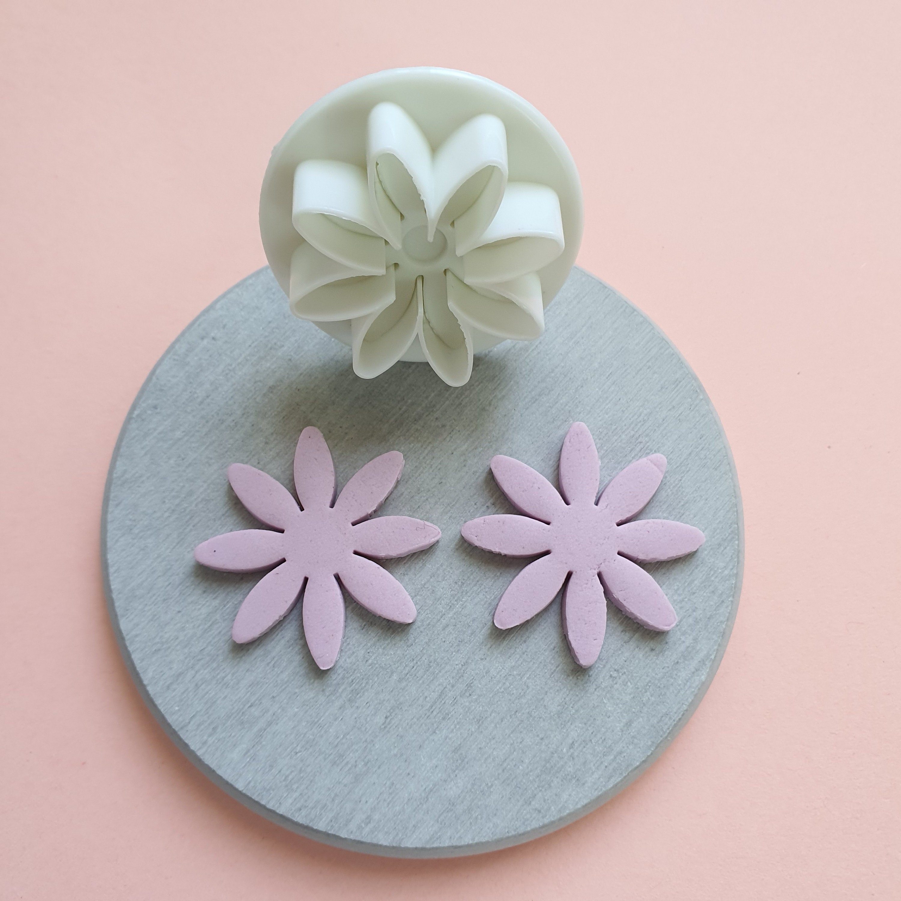 4 pcs set Polymer clay cutters Jewelry Earrings Flower shape