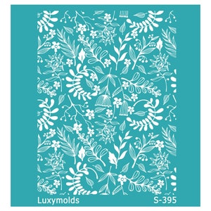 Silk screen stencil for polymer clay "Luxymolds" S-395