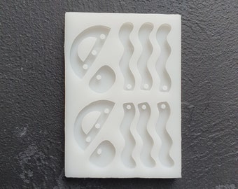 Silicone earring mold Jewelry Resin mould for resin and epoxy