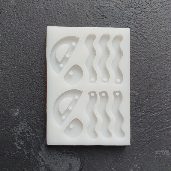 Silicone earring mold Jewelry Resin mould for resin and epoxy