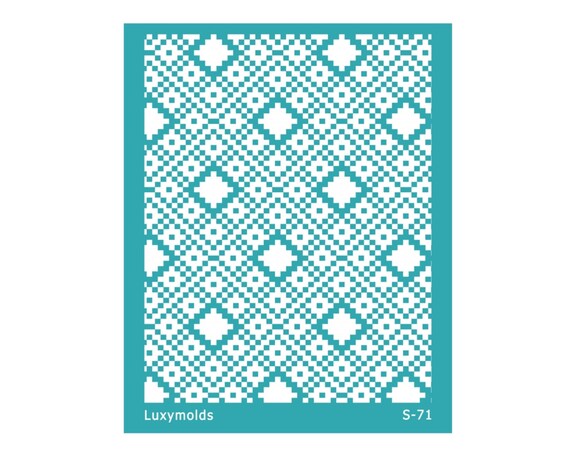Silk screen stencil for polymer clay "Luxymolds" S-71