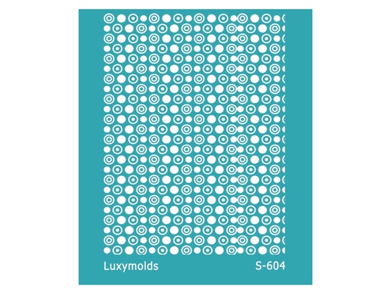 Silk screen stencil for polymer clay "Luxymolds" S-604