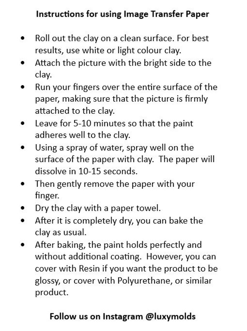 Clay transfer paper / Image transfer paper for clay / Water soluble paper for polymer clay / Stained glass mosaic pattern transfer sheets image 2