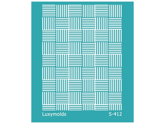 Silk screen stencil for polymer clay "Luxymolds" S-412