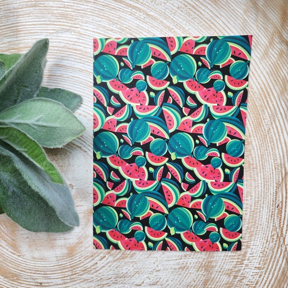 Clay transfer paper/ Image transfer paper/ Water soluble paper for polymer clay/ Watermelon transfer sheets/ Transfer paper for clay
