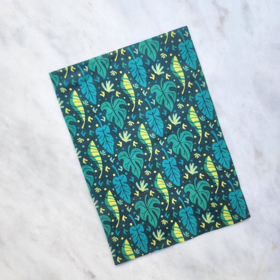 Water-soluble transfer paper for polymer clay craft "Tropical Monstera leaves"