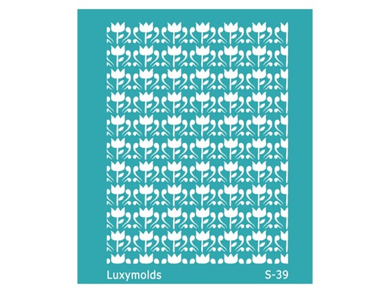 Silk screen stencil for polymer clay "Luxymolds" S-39