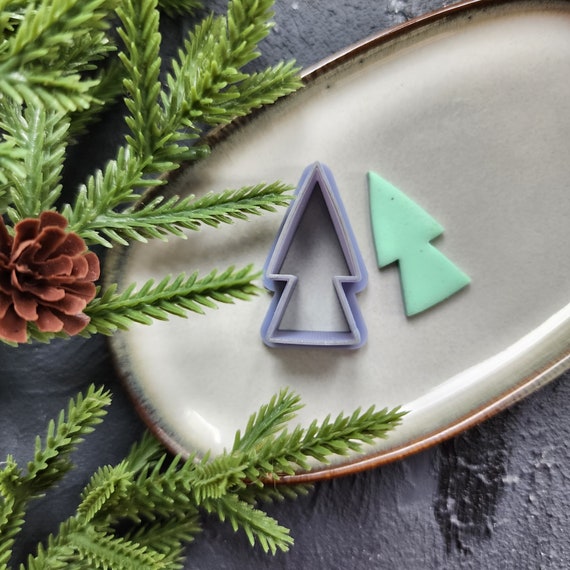 Christmas Polymer Clay cutters Christmas tree Earrings molds Polymer clay tool sharp cutter stamp Jewelry stud earrings cutters