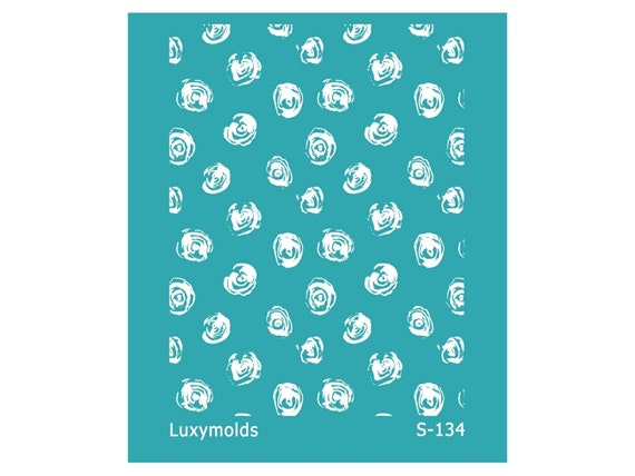 Silk screen stencil for polymer clay "Luxymolds" S-134
