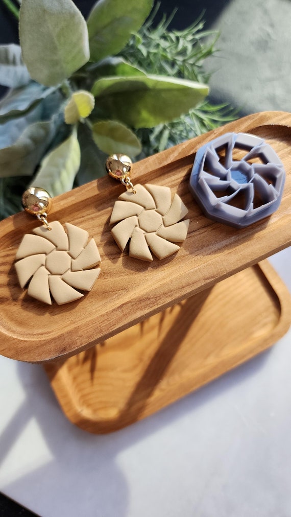 Polymer Clay cutters Flower Floral Earrings molds Polymer clay tools sharp cutter stamp Jewelry earrings cutters cutters Clay supplies