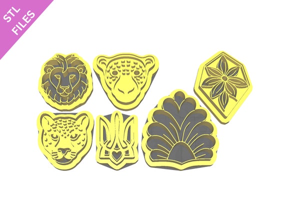 Digital STL files for 3D printing Clay cutters Earrings sharp version cutters download files for resin machine