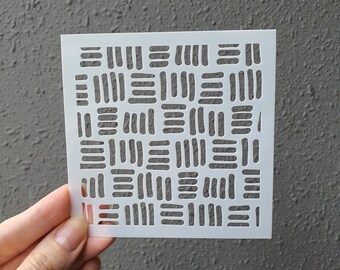 Plantilla de arcilla polimérica Formas de lámina de textura estera de sello T-84