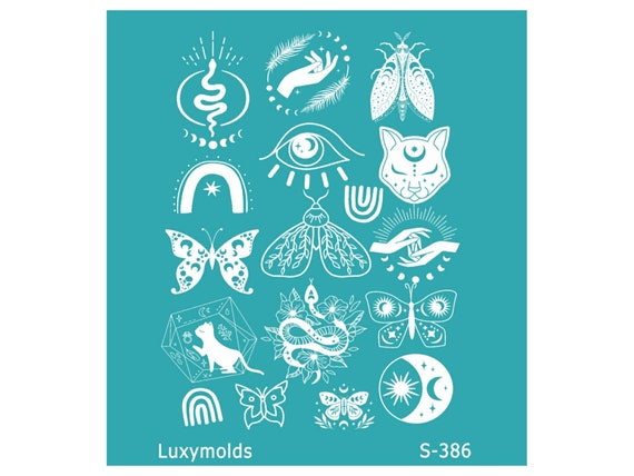 Silk screen stencil for polymer clay "Luxymolds" S-386