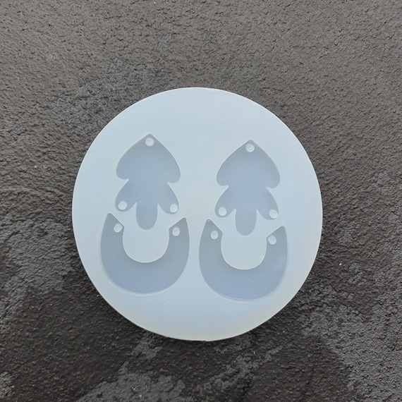 Silicone earrings mold mould for resin and epoxy