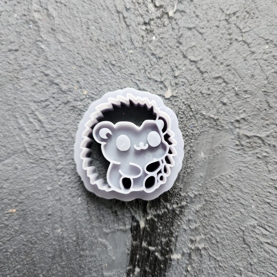 Polymer Clay cutters Stud earrings clay cutters Earrings mold Polymer clay tool Animals cutter "Hedgehog" sharp cutter stamp Jewelry cutter