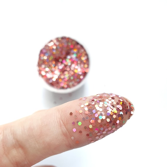 Pink Holographic Chunky Glitter for Resin Epoxy Crafts 