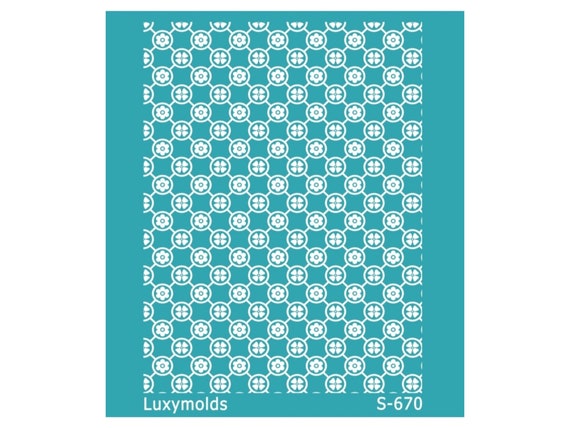 Silk screen stencil for polymer clay "Luxymolds" S-670