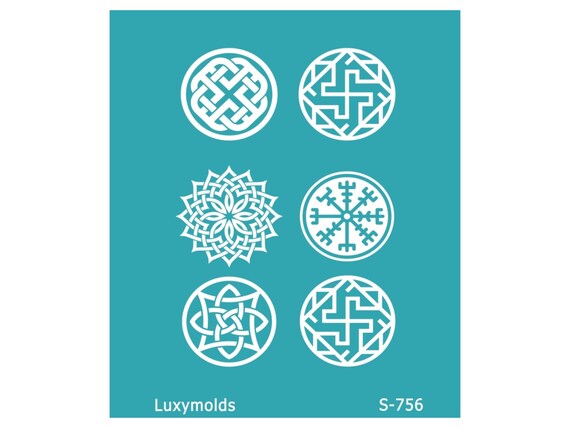 Silk screen stencil for polymer clay "Luxymolds" S-756