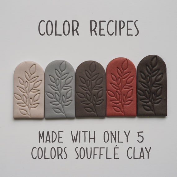 Polymer Clay Color Recipes Sculpey Souffle Polymer Clay Color Mixing Digital Download