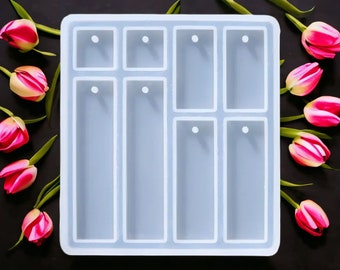 Rectangle Silicone Earring Mold for Epoxy UV Resin