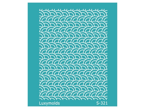 Silk screen stencil for polymer clay "Luxymolds" S-321