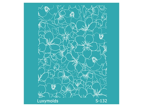 Silk screen stencil for polymer clay "Luxymolds" S-132