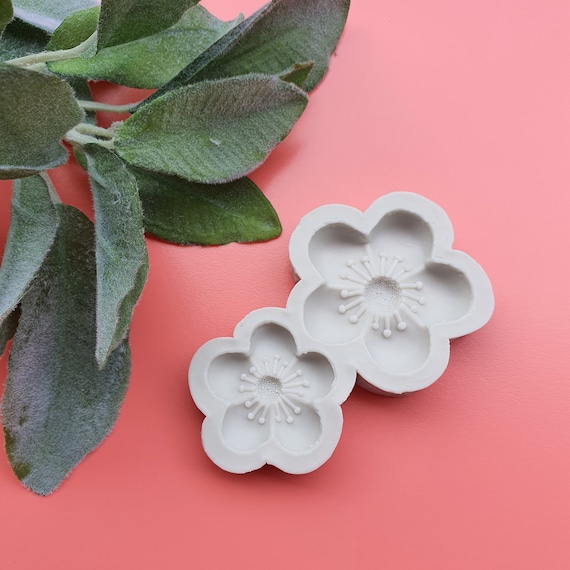 Silicone earrings mold "Flowers" mould for resin and polymer clay