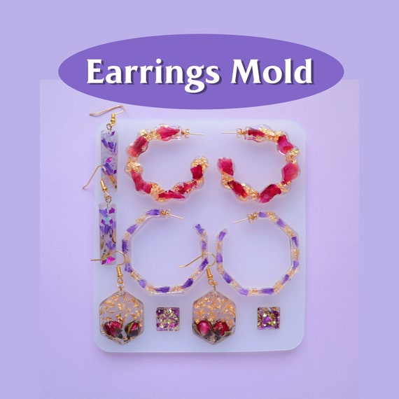 Silicone Earrings Mold Mould for Resin and Epoxy 