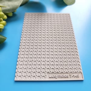 Polymer clay Texture tile Texture mat Clay stamp Polymer clay texture stencils "Geometric pattern"T-149