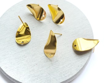 10 pz Componenti orecchini Borchie geometriche Orecchini risultati gioielli fai da te 5 paia