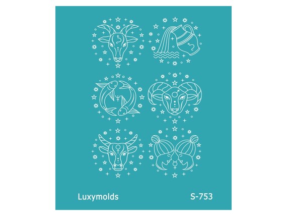 Silk screen stencil for polymer clay "Luxymolds" S-753