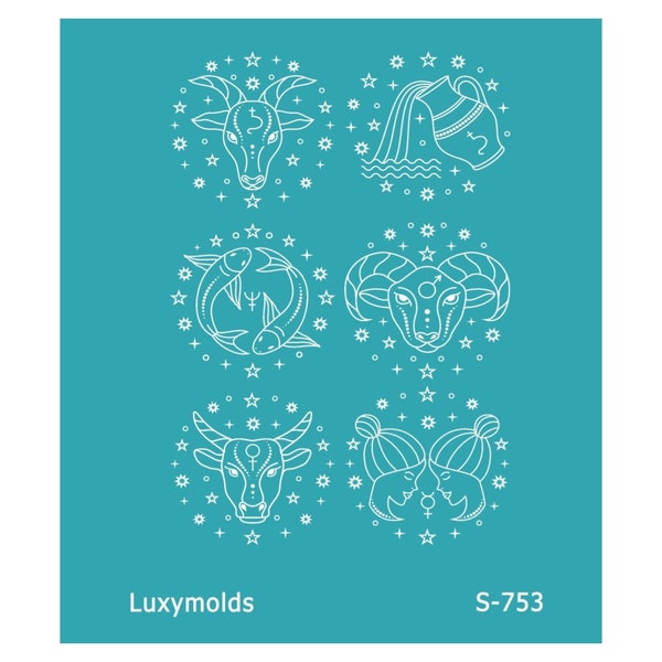 Silk screen stencil for polymer clay "Luxymolds" S-753