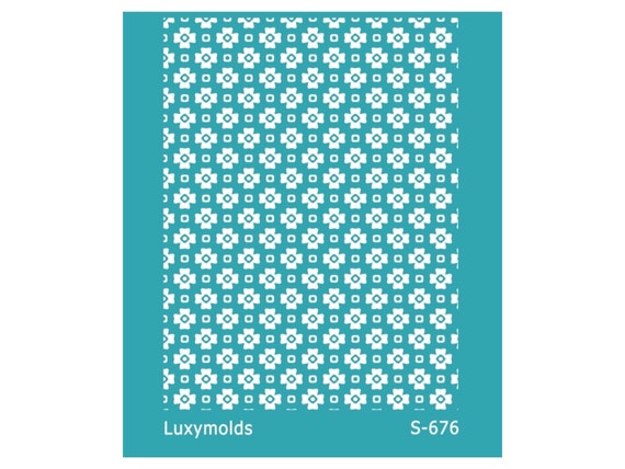 Silk screen stencil for polymer clay "Luxymolds" S-676
