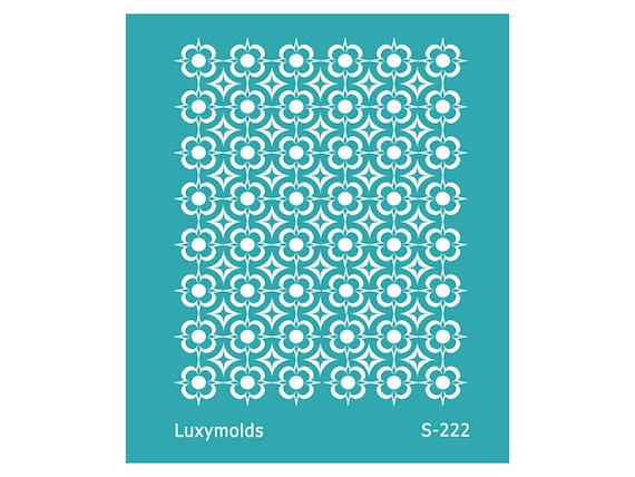 Silk screen stencil for polymer clay "Luxymolds" S-222