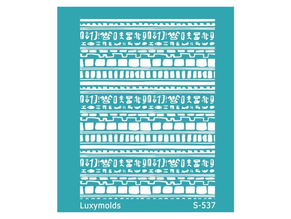 Silk screen stencil for polymer clay "Luxymolds" S-537