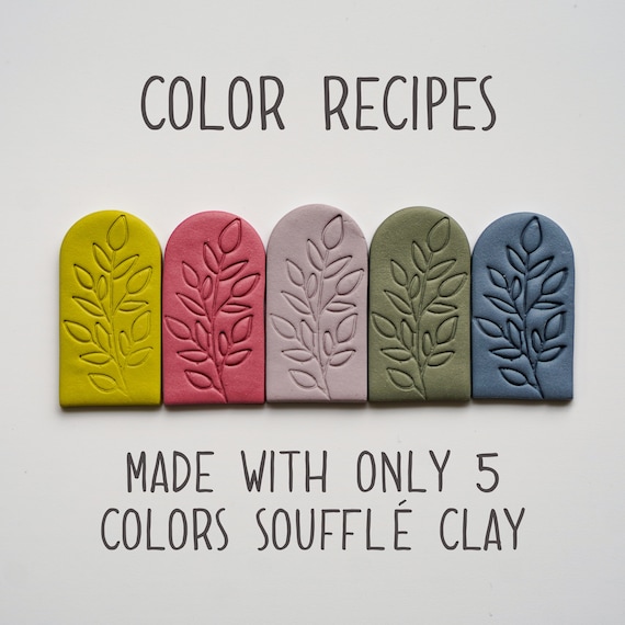 Polymer Clay Color Recipes Sculpey Souffle Polymer Clay Color Mixing Digital Download