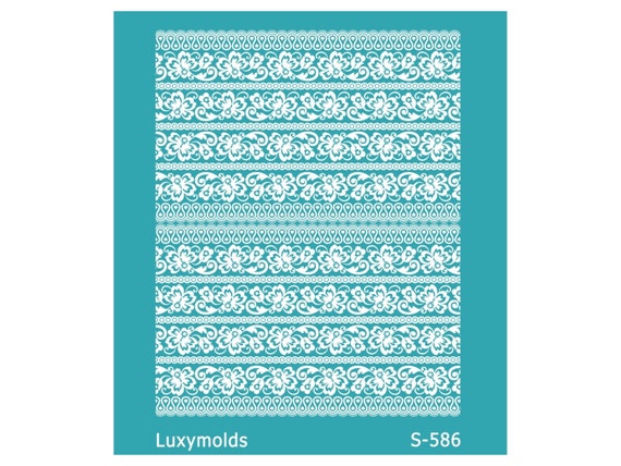 Silk screen stencil for polymer clay "Luxymolds" S-586