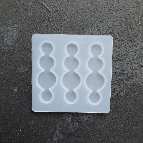 Silicone hair clip mold for resin and epoxy Jewelry resin mould