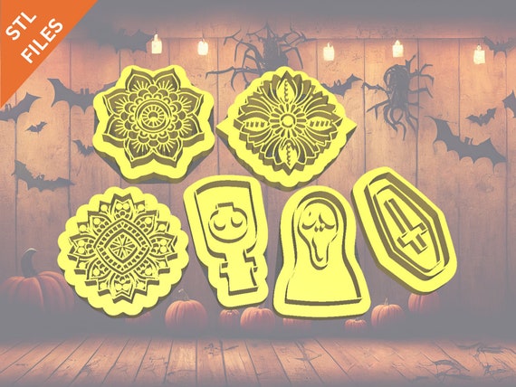 Digital STL files for 3D printing Clay cutters Earrings sharp version cutters Flower Leaf Mermaid cutters download files for resin machine