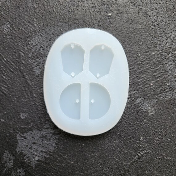 Silicone earrings mold mould for resin and eposy