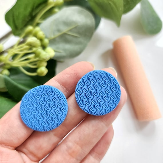 Polymer clay texture roller clay stamp 3D printed embossing