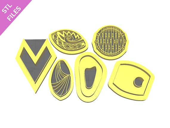 Digital STL files for 3D printing Clay cutters Earrings sharp version cutters Flower Leaf Mermaid cutters download files for resin machine