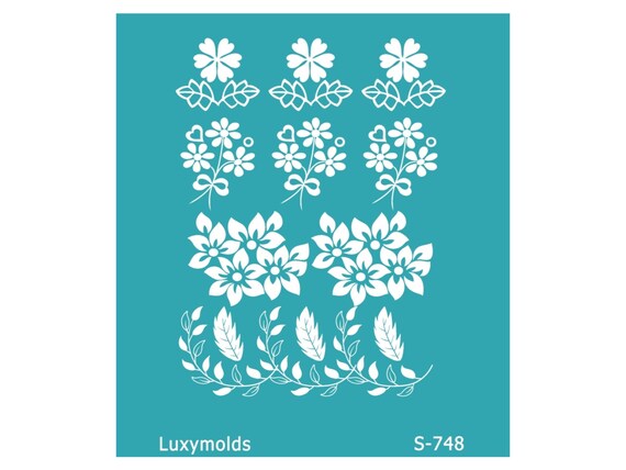 Silk screen stencil for polymer clay "Luxymolds" S-748