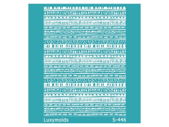 Silk screen stencil for polymer clay "Luxymolds" S-446