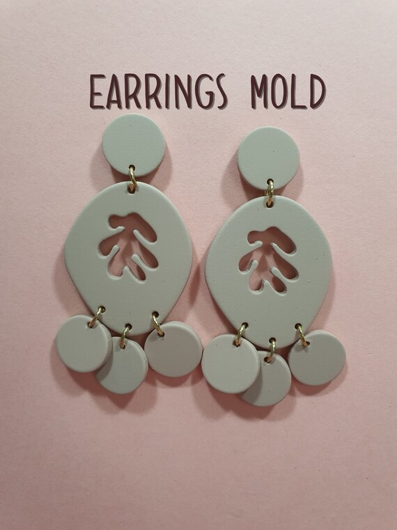Silicone earrings mold mould for resin and epoxy