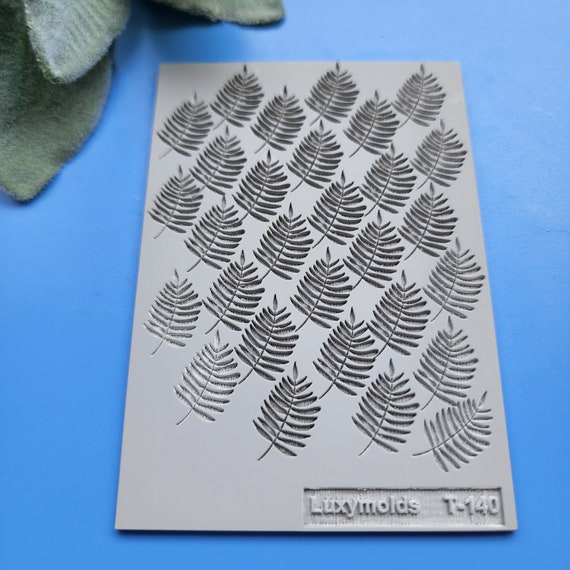 Polymer clay Texture tile Texture mat Clay stamp Polymer clay texture stencils "Fern" T-140